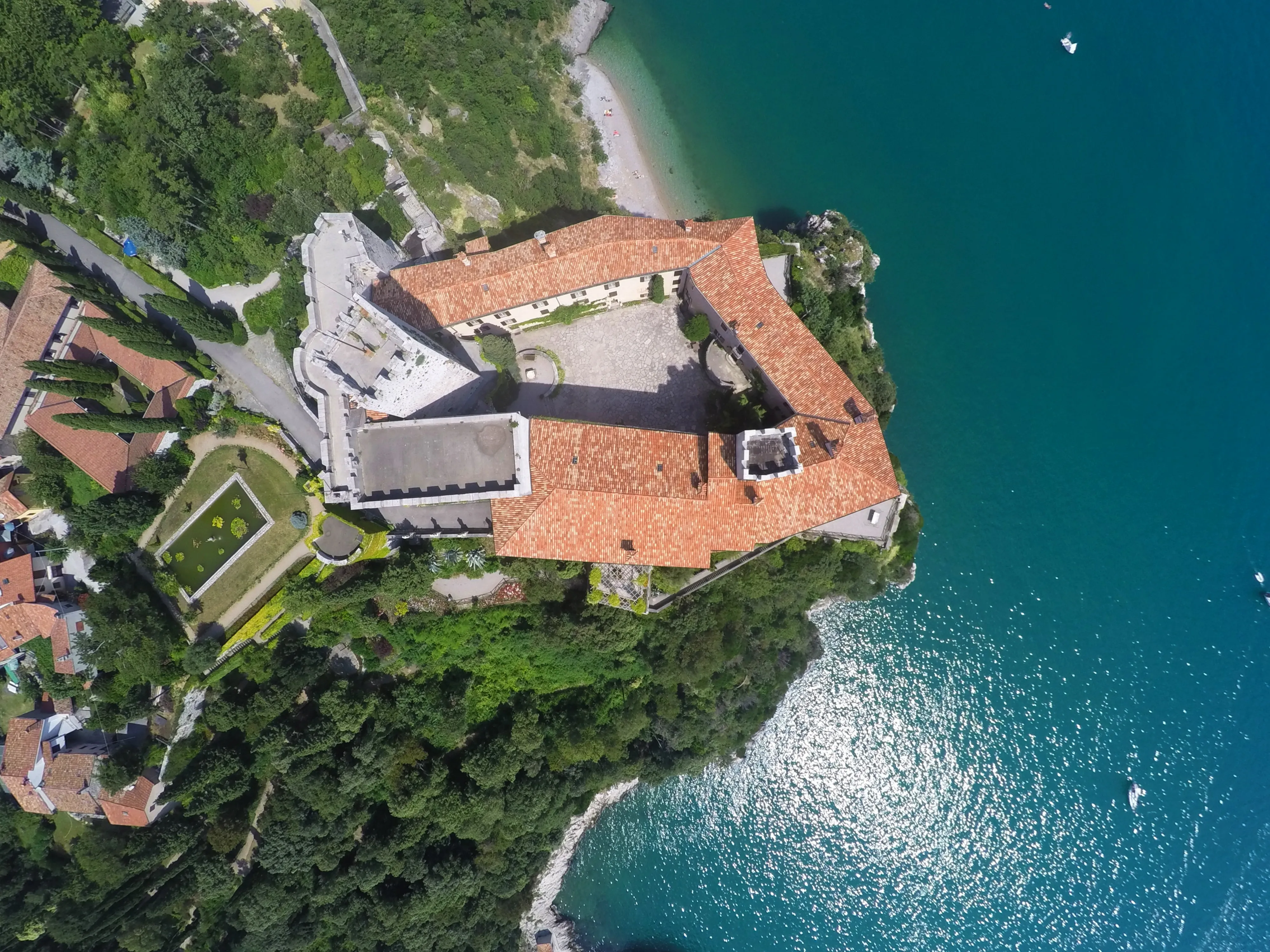 An aerial shot of UWC Adriatic